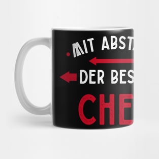 Beste Chef Mit Abstand Witziges Spruch Bleib Zuhause Mug